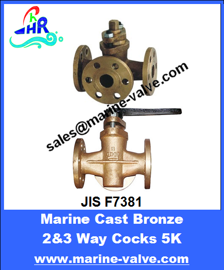 JIS F7381 5K Cast Bronze 2&3 Way Cocks