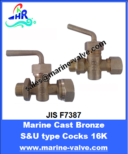JIS F7387 16K Cast Bronze S&U type Cocks
