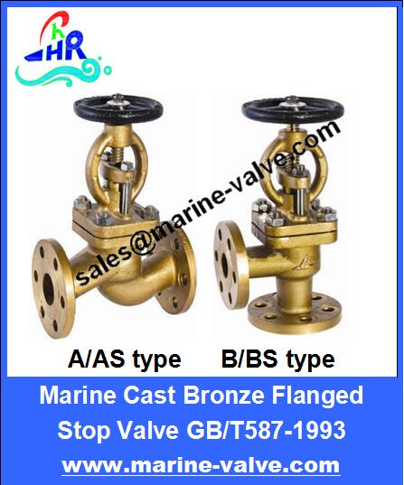 ,GB/T587-1993 Marine Bronze Flange Stop Valves