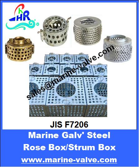 JIS F7206 Marine Steel Rose Box(Strum Box)