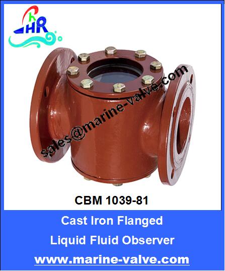CBM1039-81 Cast Iron Flanged Liquid Fluid Observer