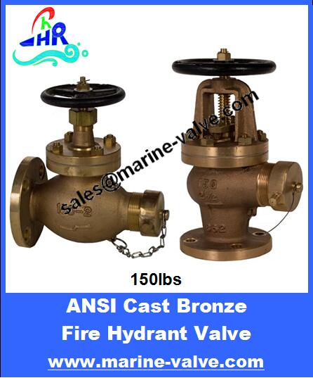 API 150lb Bronze Fire Hydrant Valve Globe Type