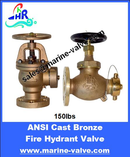 API 150lb Bronze Fire Hydrant Valve Angle Type