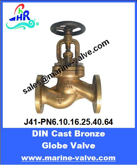 DIN Bronze Flanged Globe Valve PN6/10/16/25/40/64