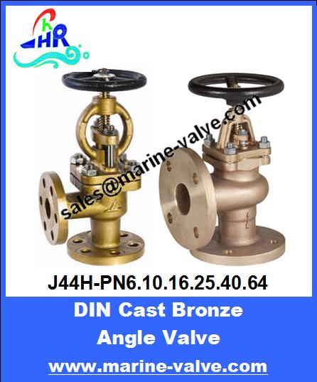 DIN Bronze Flanged Angle Valve PN6/10/16/25/40/64