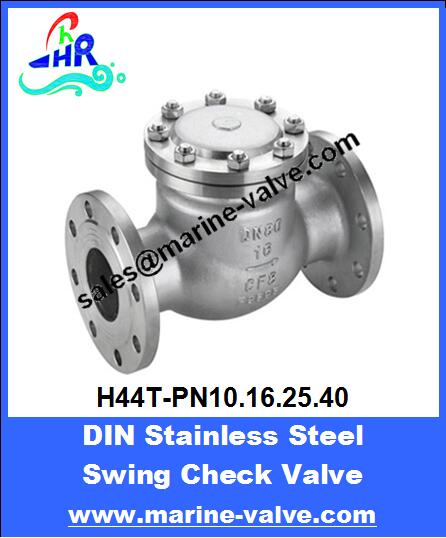 DIN Stainless Steel Flanged Swing Check Valve PN10/16/25/40