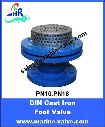 DIN Cast Iron Foot Valve PN10.16
