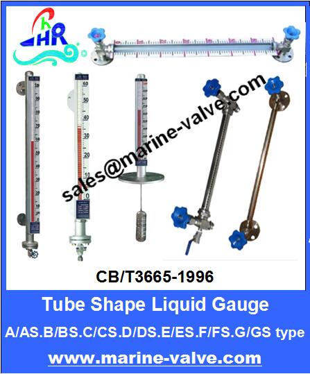CB/T3665-1996 tube Shape Liquid Gauge