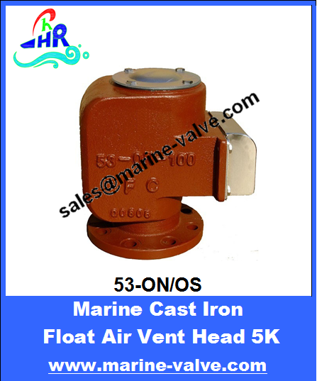 53-ON.53-OS JIS 5K Flanged Cast Iron Air Vent Head